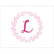 Pink Wreath Foldover Note Cards Image 2 of 6
